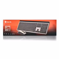 NGS ECLIPSE tastiera Mouse incluso Casa/ufficio RF senza fili + Bluetooth QWERTY Inglese Grigio - Vista aggiuntiva 7