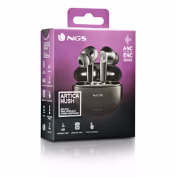 NGS ARTICA HUSH Auricolare Wireless In-ear Musica e Chiamate Bluetooth Nero - Vista aggiuntiva 8