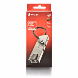 NGS NGS-HUB-0140 hub di interfaccia USB 2.0 Type-C 5000 Mbit/s Alluminio, Nero - Vista aggiuntiva 5
