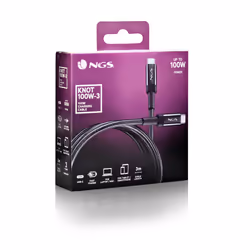 NGS KNOT 100W-3 cavo USB USB 2.0 3 m USB C Nero - Vista aggiuntiva 6