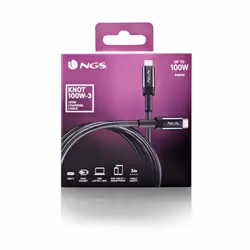 NGS KNOT 100W-3 cavo USB USB 2.0 3 m USB C Nero - Vista aggiuntiva 7