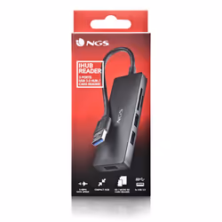NGS IHUB READER USB 3.2 Gen 1 (3.1 Gen 1) Type-A 5000 Mbit/s Nero - Vista aggiuntiva 6