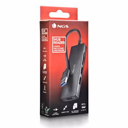 NGS IHUB READER USB 3.2 Gen 1 (3.1 Gen 1) Type-A 5000 Mbit/s Nero - Vista aggiuntiva 7