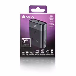 NGS TWIX 10 10000 mAh Nero - Vista aggiuntiva 8
