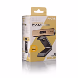 NGS XPRESSCAM 4000 webcam 12 MP 3840 x 2160 Pixel USB 2.0 Nero, Oro - Vista aggiuntiva 5