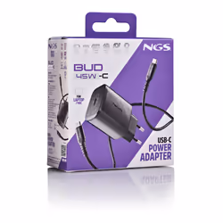 NGS BUD 45W-C Universale Nero AC Ricarica rapida Interno - Vista aggiuntiva 8