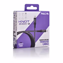 NGS KNOT 240W-2 cavo USB 2 m USB C Nero - Vista aggiuntiva 3