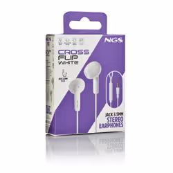 NGS CROSS FLIP Auricolare Cablato In-ear Musica e Chiamate Bianco - Vista aggiuntiva 6