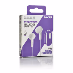 NGS CROSS GLIDE Auricolare Cablato In-ear Musica e Chiamate USB tipo-C Bianco - Vista aggiuntiva 6