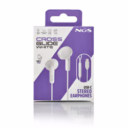 NGS CROSS GLIDE Auricolare Cablato In-ear Musica e Chiamate USB tipo-C Bianco - Vista aggiuntiva 7