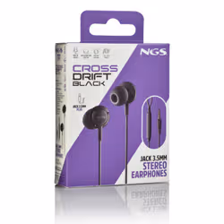 NGS CROSS DRIFT BLACK Auricolare Cablato In-ear Musica e Chiamate Nero - Vista aggiuntiva 7