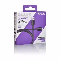 NGS ZYRO-AC cavo USB USB 2.0 1 m USB A USB C Nero - Vista aggiuntiva 5