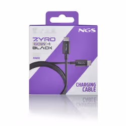 NGS ZYRO 60W-1 cavo USB USB 2.0 1 m USB C Nero - Vista aggiuntiva 6