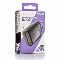 NGS EON 45W BLACK Universale Nero AC Ricarica rapida Interno - Vista aggiuntiva 7