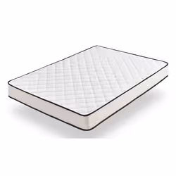 Moonia SLIM MAX, Singolo/Grandezza intera, High density foam mattress, Medium/Hard, Nero, Bianco, Adulti, Schiuma