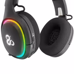 Newskill Gaming NS-HS-ATONV2 cuffia e auricolare Cuffie Con cavo e senza cavo A Padiglione Nero - Vista aggiuntiva 6