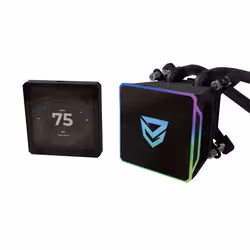 Nfortec NF-SFAN-SEDNA-360-BLACK sistema di raffreddamento per computer Processore Raffreddatore di liquidi tutto in uno 36 cm Nero - Vista aggiuntiva 2