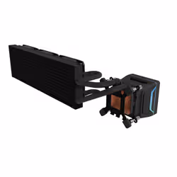 Nfortec NF-SFAN-SEDNA-360-BLACK sistema di raffreddamento per computer Processore Raffreddatore di liquidi tutto in uno 36 cm Nero - Vista aggiuntiva 4