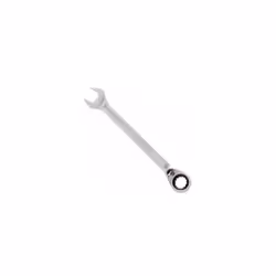 Chiave combinata con cricchetto - Dimensioni: 17 mm. - Lunghezza: 215 mm. - Acciaio al cromo-vanadio che garantisce maggiore  ...