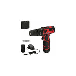 Wolfpack - Trapano avvitatore da 12 v. Con 2 velocità e martello. Batteria da 1.300 mAh. Coppia di serraggio 35 Nm.