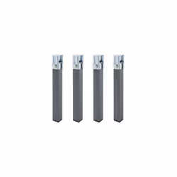 Set piedini per reti quadrate - Per reti o giroletto 30x40 mm. - 4 unità - Misure delle gambe: 30x30 mm. - Altezza delle gamb ...