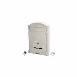 Cassetta postale da giardino Palace in alluminio pressofuso bianco 255 x 410 x 90 mm. Caratteristiche aggiuntive: Misure (lar ...