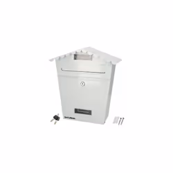 Cassetta postale per esterni bianca House 330 x 125 x 365 (H) mm. Caratteristiche aggiuntive: Misure (larghezza x altezza x p ...