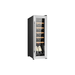 Cecotec - Vinoteca Bolero Grandsommelier 1550 Inox Compressor, Capacità 15 bottiglie of, Porta e maniglia in acciaio inox, Alte prestazioni, Regola