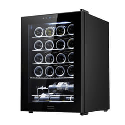 Cecotec 00122 cantina vino Cantinetta vino con compressore Libera installazione Nero, Trasparente 20 bottiglia/bottiglie