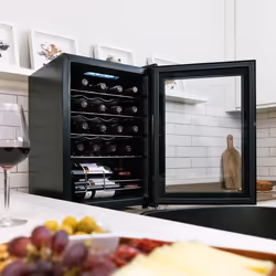 Cecotec 00122 cantina vino Cantinetta vino con compressore Libera installazione Nero, Trasparente 20 bottiglia/bottiglie - Vista aggiuntiva 4