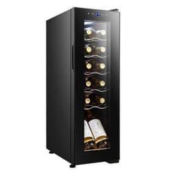 Cecotec GrandSommelier 1250 Cantinetta vino con compressore Libera installazione Nero 12 bottiglia/bottiglie