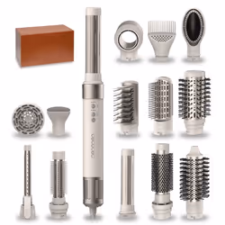 Cecotec Bamba CeramicCare 14in1, Multistyler, Pulsanti, Champagne, 1,8 m, 1400 W, AC