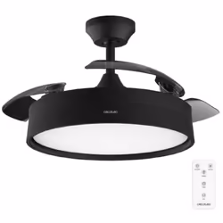 Il ventilatore da soffitto è stato progettato per formare un'unità mista che assicura un'illuminazione elegante senza diminui ...