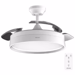 Il ventilatore da soffitto è stato progettato per formare un'unità mista che assicura un'illuminazione elegante senza diminui ...