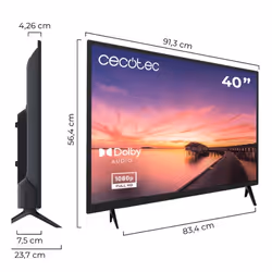 Cecotec 00993 TV 101,6 cm (40") HD Smart TV Wi-Fi Nero - Vista aggiuntiva 3