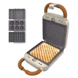 Cecotec - Macchine per sandwich Rock'nToast Retro One Beige