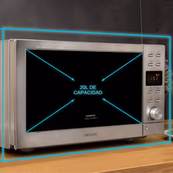 Cecotec 01398 forno a microonde Nero, Acciaio Solo microonde Superficie piana 20 L 700 W - Vista aggiuntiva 5