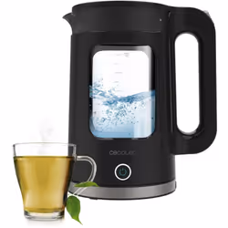 Bollitore elettrico de con capacità di 1,7 litri; realizzato in vetro borosilicato di alta qualità de; massima resistenza agl ...