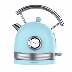 Cecotec ThermoSense 420, 1,8 L, 2200 W, Azzurro, Acciaio inox, Termostato regolabile, Arresto di sicurezza contro il surrisca ...