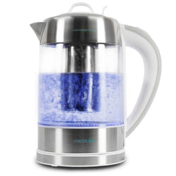 Cecotec ThermoSense 370 bollitore elettrico 1,7 L 2200 W Grigio, Acciaio inox, Trasparente, Bianco