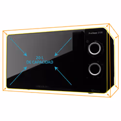 Cecotec ProClean 3130 Nero Microonde con grill Over the range 20 L 700 W - Vista aggiuntiva 8