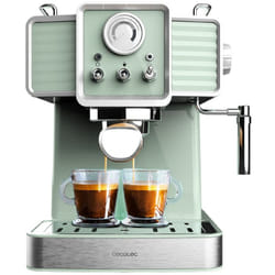 Cecotec - Macchina del caffè Express Power Espresso 20 Tradizionale Light Green