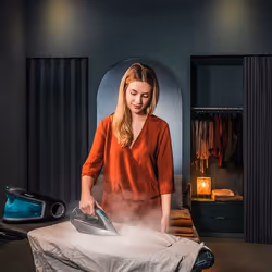 Cecotec 01865 ferro da stiro a caldaia 3200 W Piastra in Ceramica Blu, Grigio - Vista aggiuntiva 8