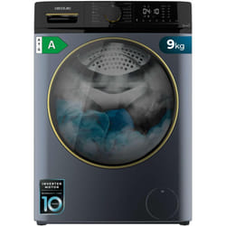 Cecotec - Lavatrice de carico frontale ice bluede 9 kg de capacità, 1400 giri/min, classe a, vapore max, motore inverter plus, 15 programmi, onsmart,