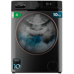 Cecotec - Lavatrice 10Kg Carico Frontale Bolero DressCode 10610 Inverter Acciaio a. 1400 rpm, Steam Max, Motore Inverter Plus, 15 Programmi, OnSmart,