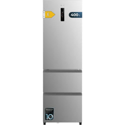 Cecotec - Frigorifero combinato No Frost Inox French Door Bolero CoolMarket Combi fd 400 Inox e. French Door inox, 400L, Total NoFrost, Motore