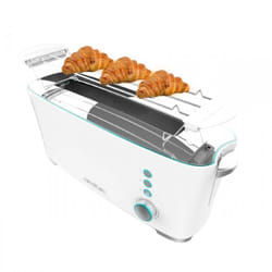Cecotec Tostapane in acciaio con 1 fessura larga lunga e capacità da 2 toast.