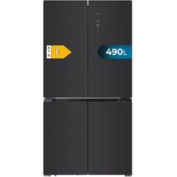 Cecotec - American Refrigerator 4 Porte de Vetro de490 l Bolero CoolMarket 4D 490 Vetro e. 183 cm de Alta, 91 cm de Larga, Basso Consumo Energetico,