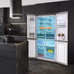 Cecotec Bolero CoolMarket 4D 564 Dark E frigorifero side-by-side Libera installazione 320 L Acciaio inox - Vista aggiuntiva 5
