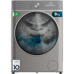 Cecotec - Lavatrice 9Kg de Bolero DressCode 9800 Inverter Steel a 1400 rpm, Classe a, 16 Programmi, Inverter Plus Motor, SteamMax, OnSmart, SpaCare,